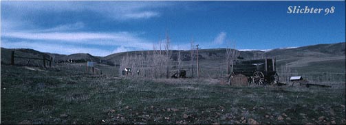 Old wagons and farm equipment  at the Dalles Mountain Ranch, Columbia Hills Historical State Park.